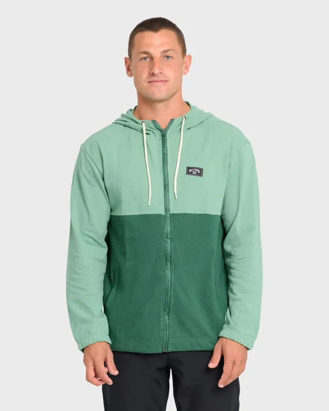 Abner Zip Sweatshirt - Dusty Green sold by Billabong