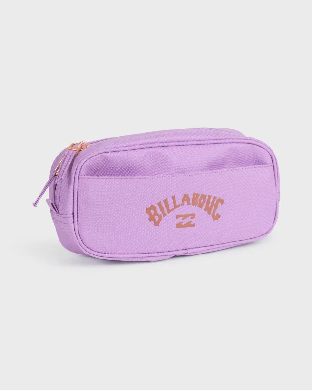 Write On Pencil Pouch - Light Purple sold by Billabong