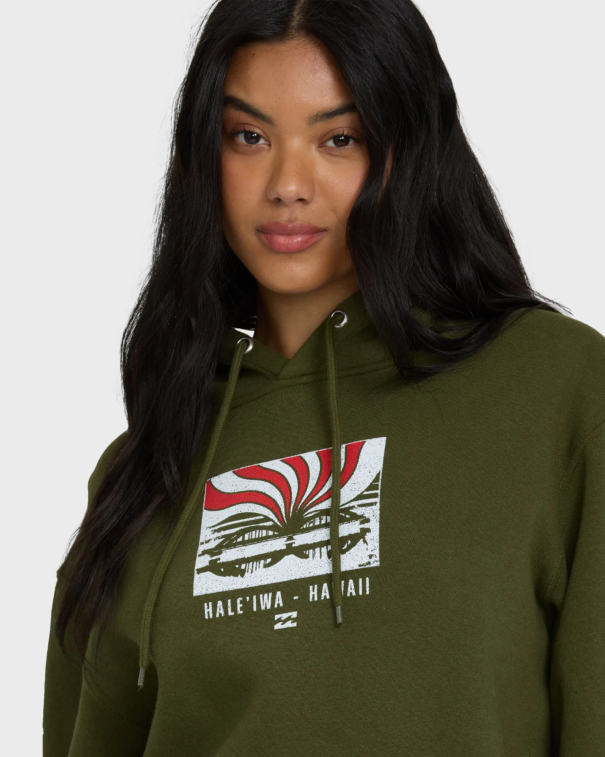 Haleiwa Sunrise Rays Pullover Hoodie - Army Green sold by Billabong product image thumbnail 2