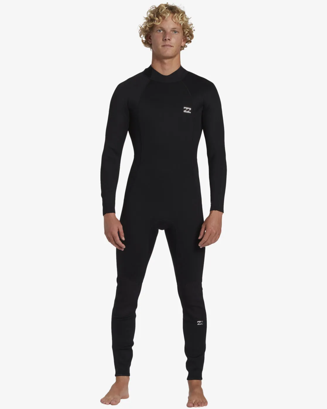 3/2mm Foil Flatlock Back Zip Wetsuit - Black sold by Billabong