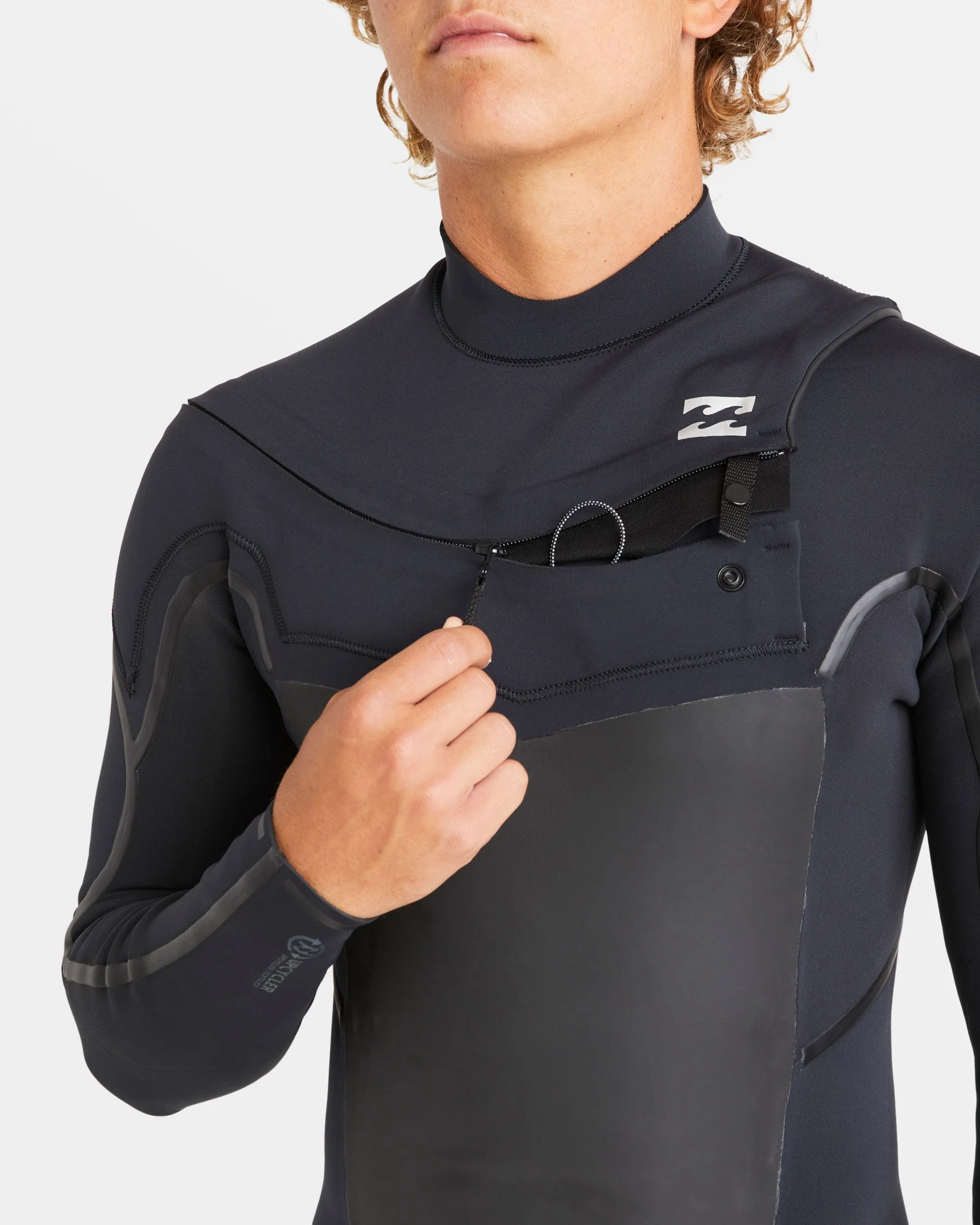 3/2mm Absolute Natural+ Upcycler Liquid Seal Chest Zip Wetsuit - Black sold by Billabong product image thumbnail 2