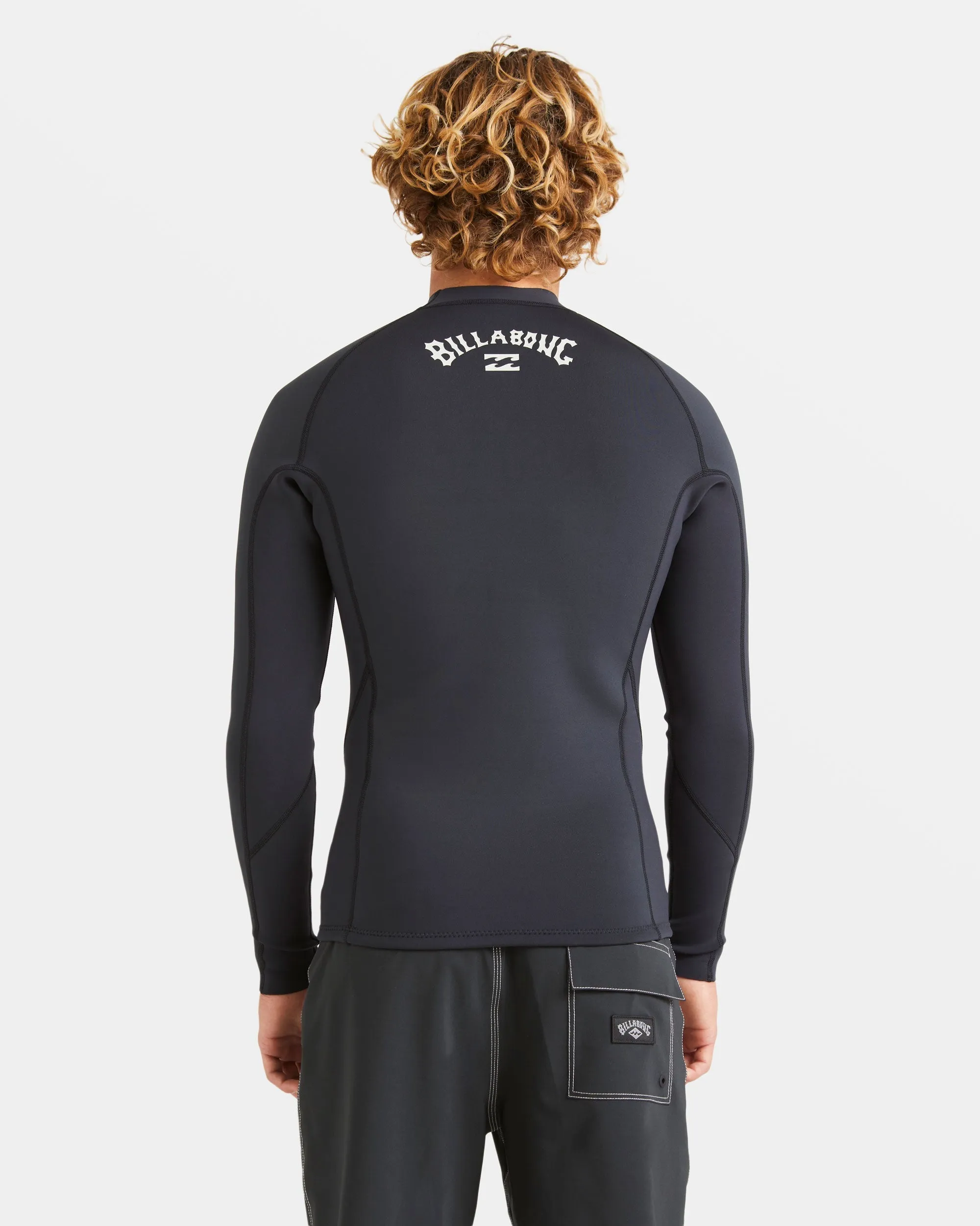 1/1mm Absolute Natural Upcycler Flatlock Back Zip Wetsuit Jacket - Black sold by Billabong product image thumbnail 2