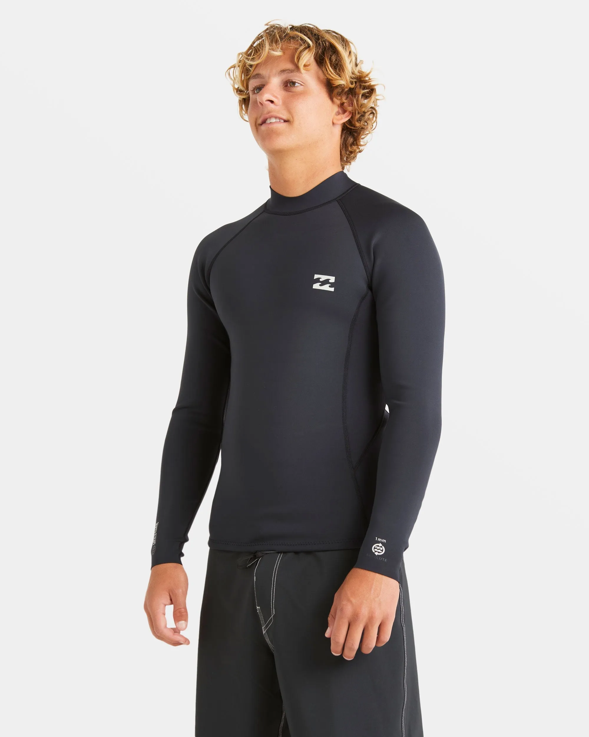 1/1mm Absolute Natural Upcycler Flatlock Back Zip Wetsuit Jacket - Black sold by Billabong product image thumbnail 3