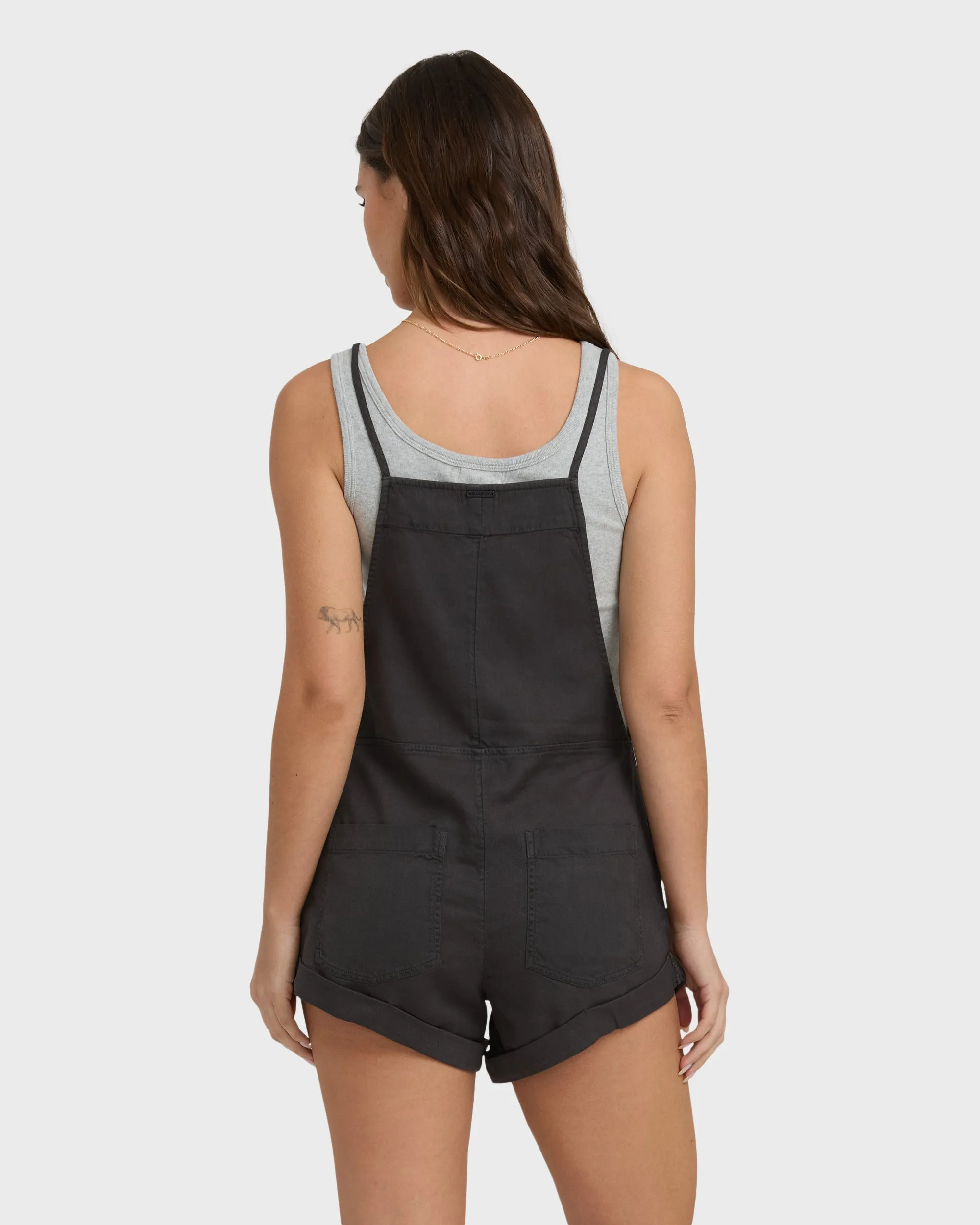 Wild Pursuit Yarn-Dyed Overalls - Off White / Brown sold by Billabong product image thumbnail 5
