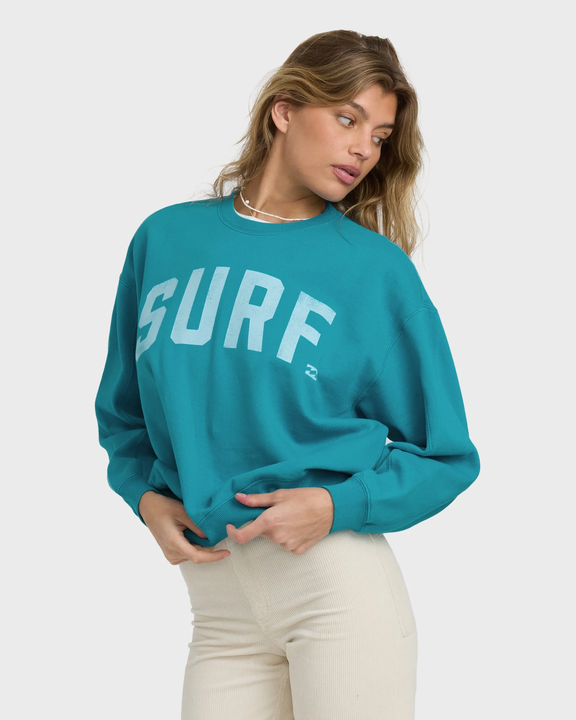 Mono Aloha Kendal Crewneck Sweatshirt - Atlantis sold by Billabong product image thumbnail 5