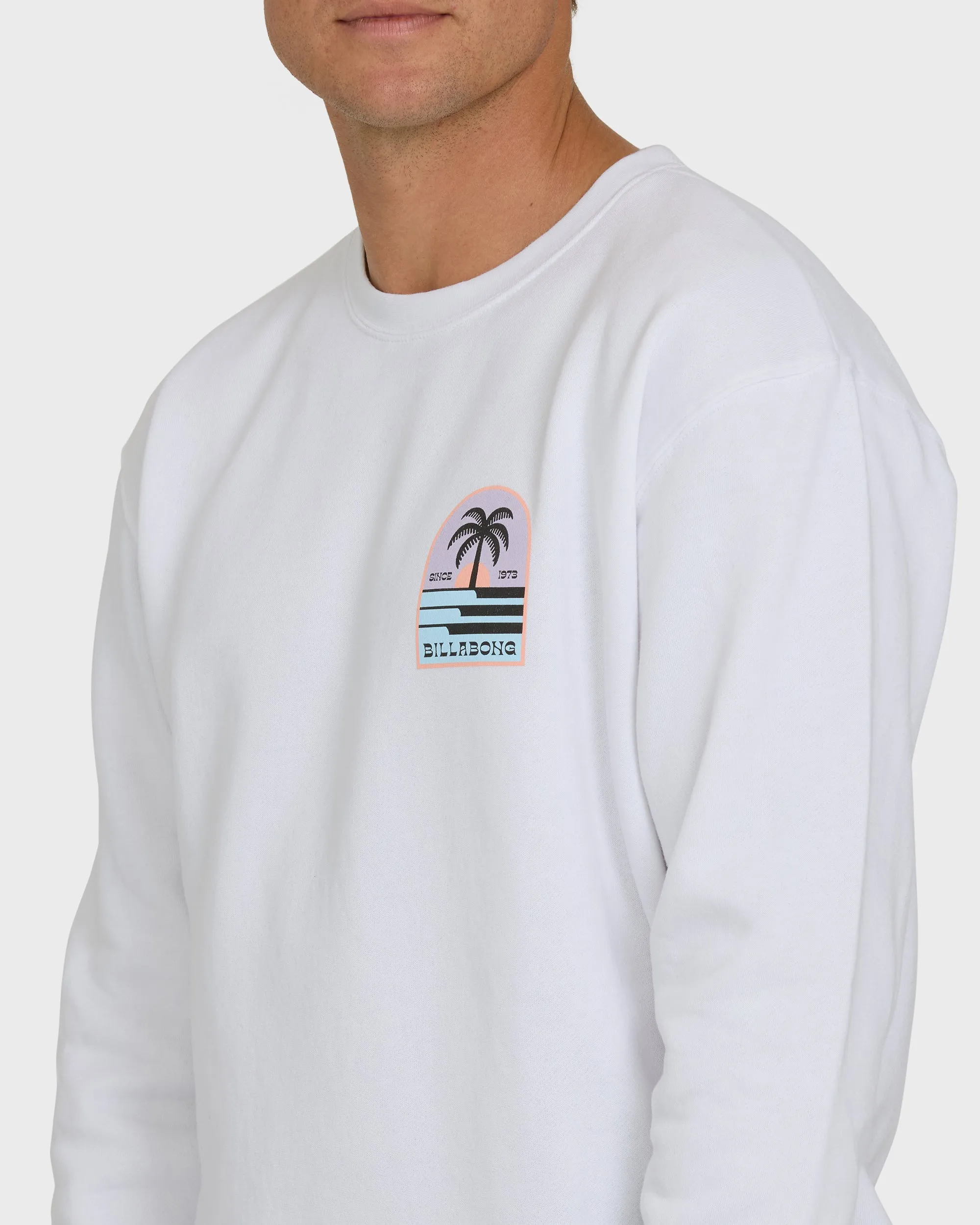 Portal Crewneck Sweatshirt - White sold by Billabong product image thumbnail 4