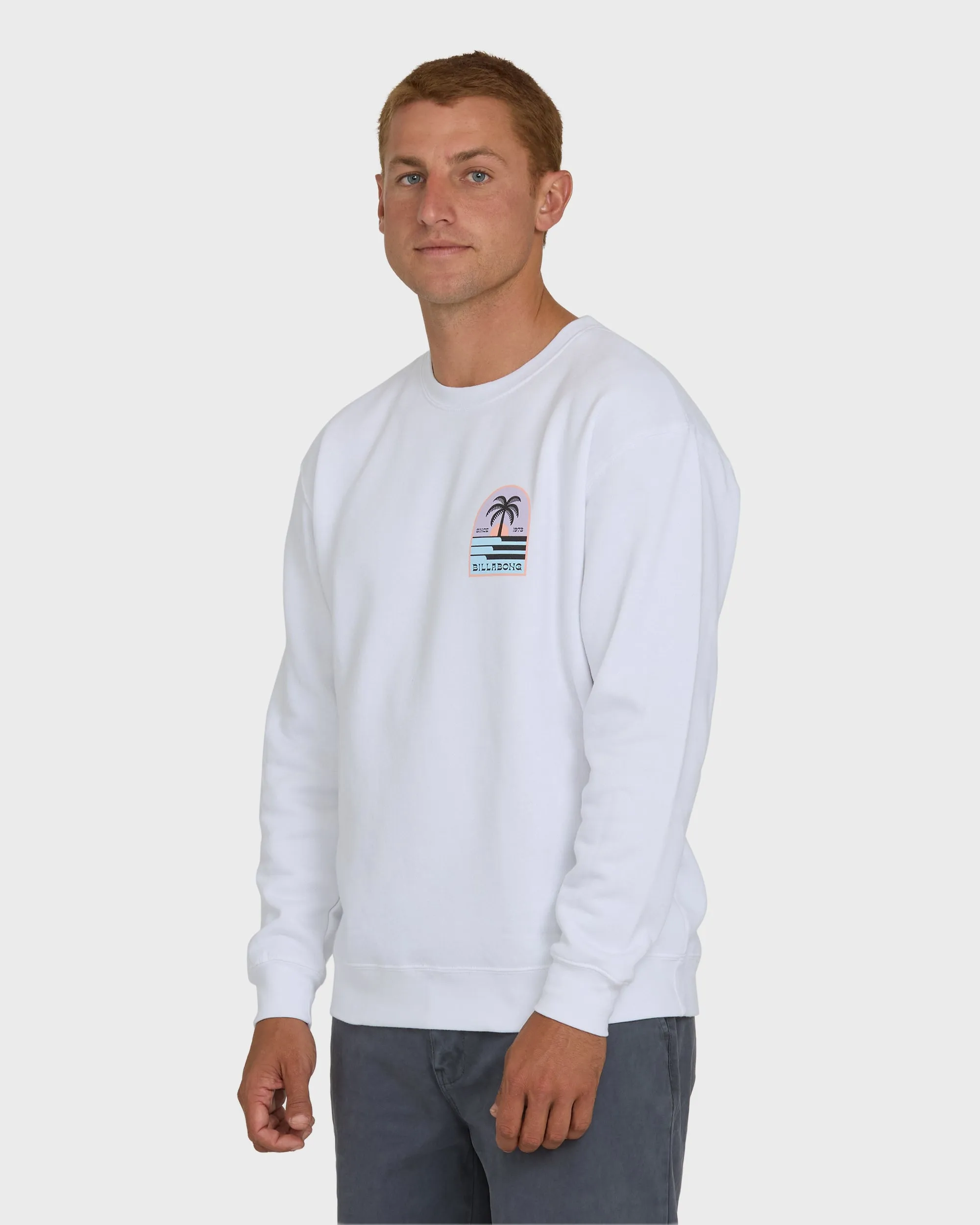 Portal Crewneck Sweatshirt - White sold by Billabong product image thumbnail 5