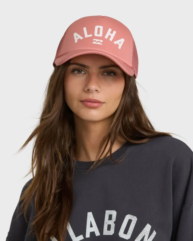 Across Waves Hat - Dark Coral sold by Billabong