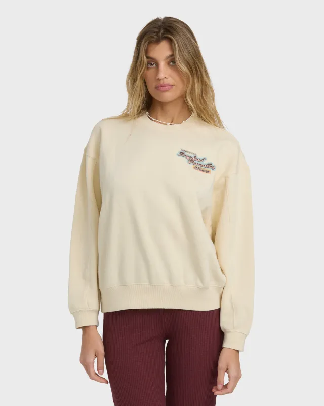 Raise Blaze Kendal Crewneck Sweatshirt - Whitecap sold by Billabong