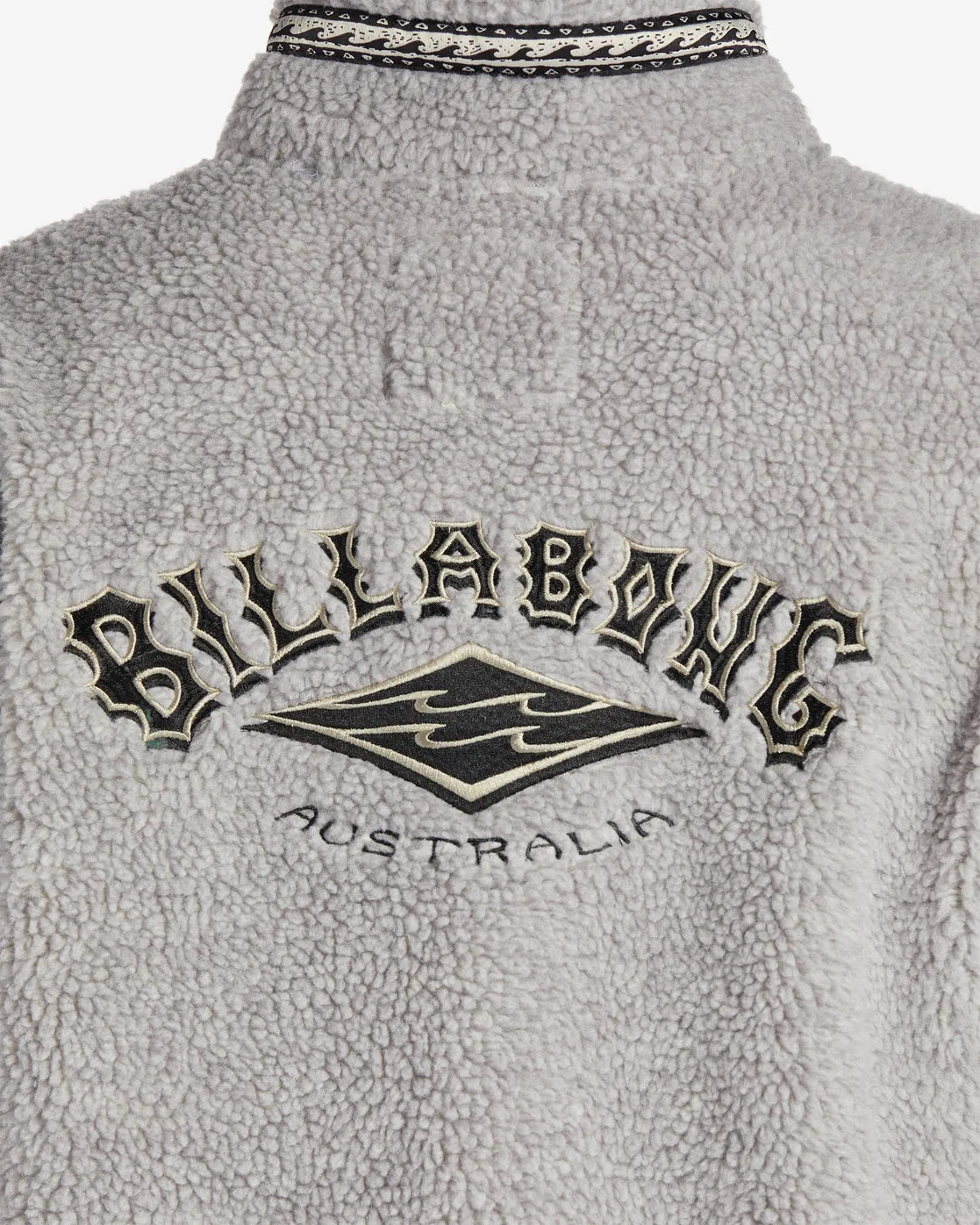 Boundary Tombstone Mock-Neck Sweatshirt - Oatmeal Heather sold by Billabong product image thumbnail 4