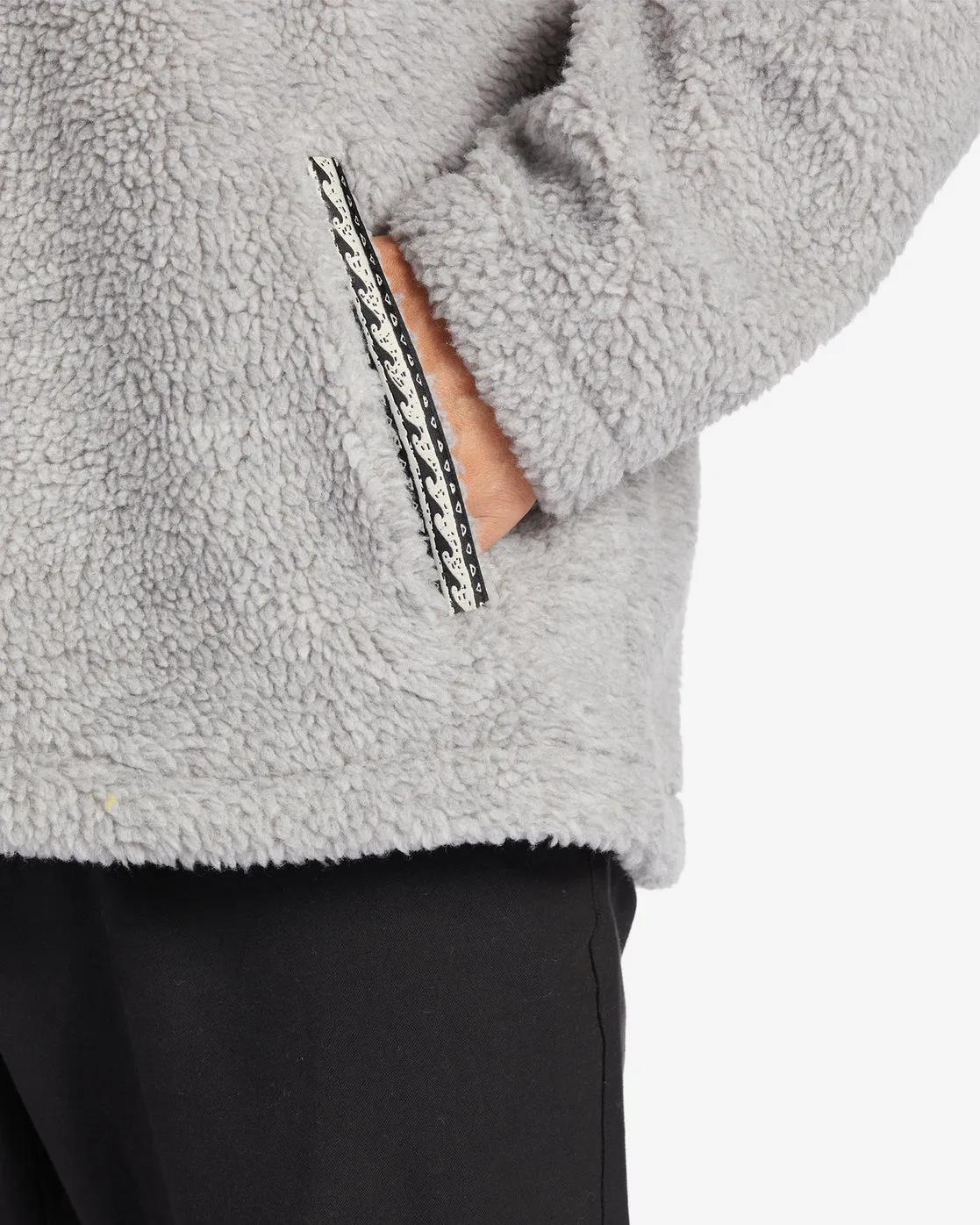 Boundary Tombstone Mock-Neck Sweatshirt - Oatmeal Heather sold by Billabong product image thumbnail 5