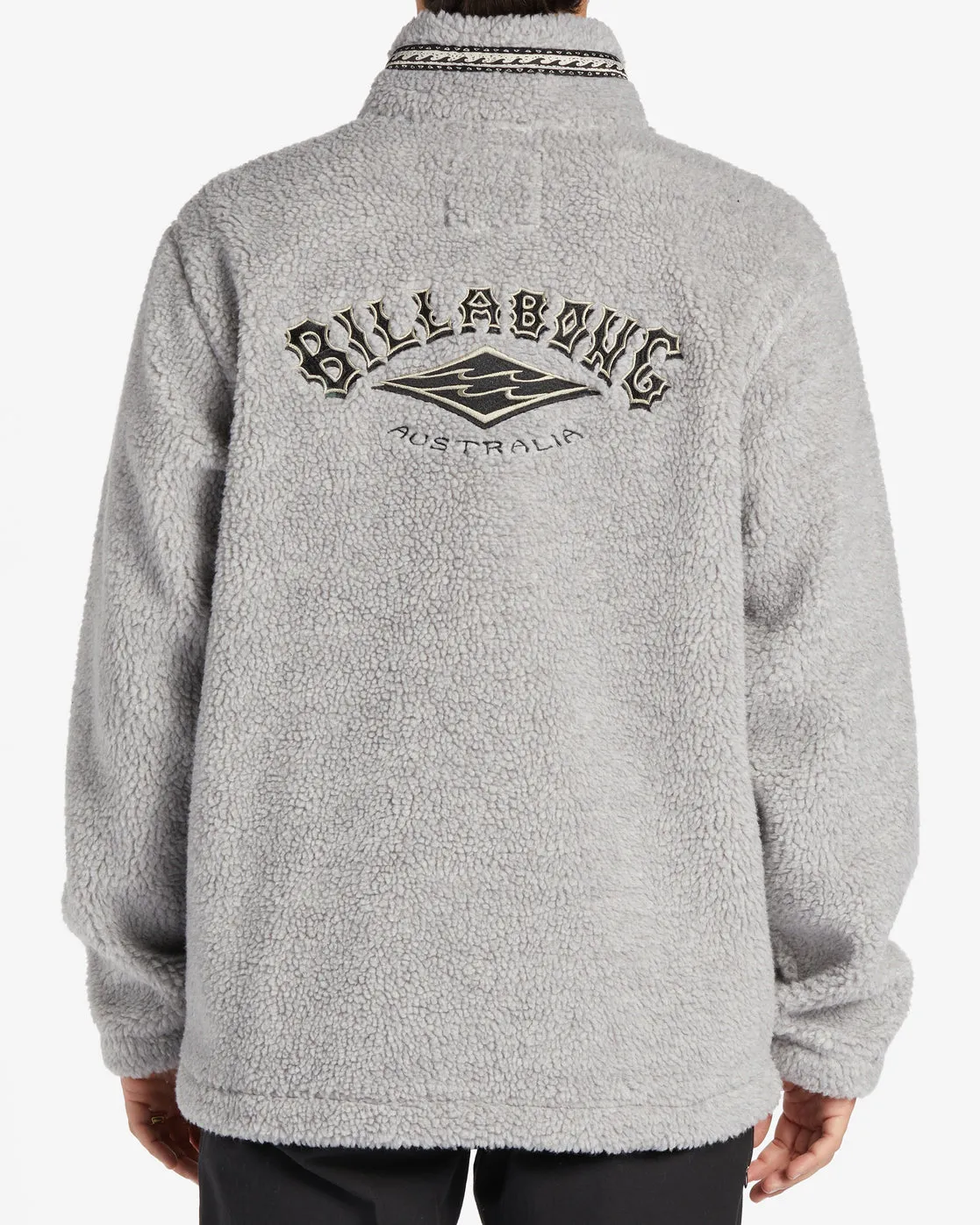 Boundary Tombstone Mock-Neck Sweatshirt - Oatmeal Heather sold by Billabong product image thumbnail 2