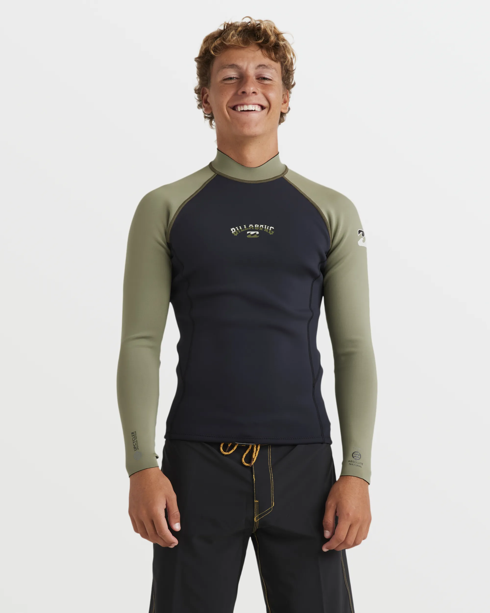 1mm Absolute Natural Long Sleeve Jacket - Military sold by Billabong