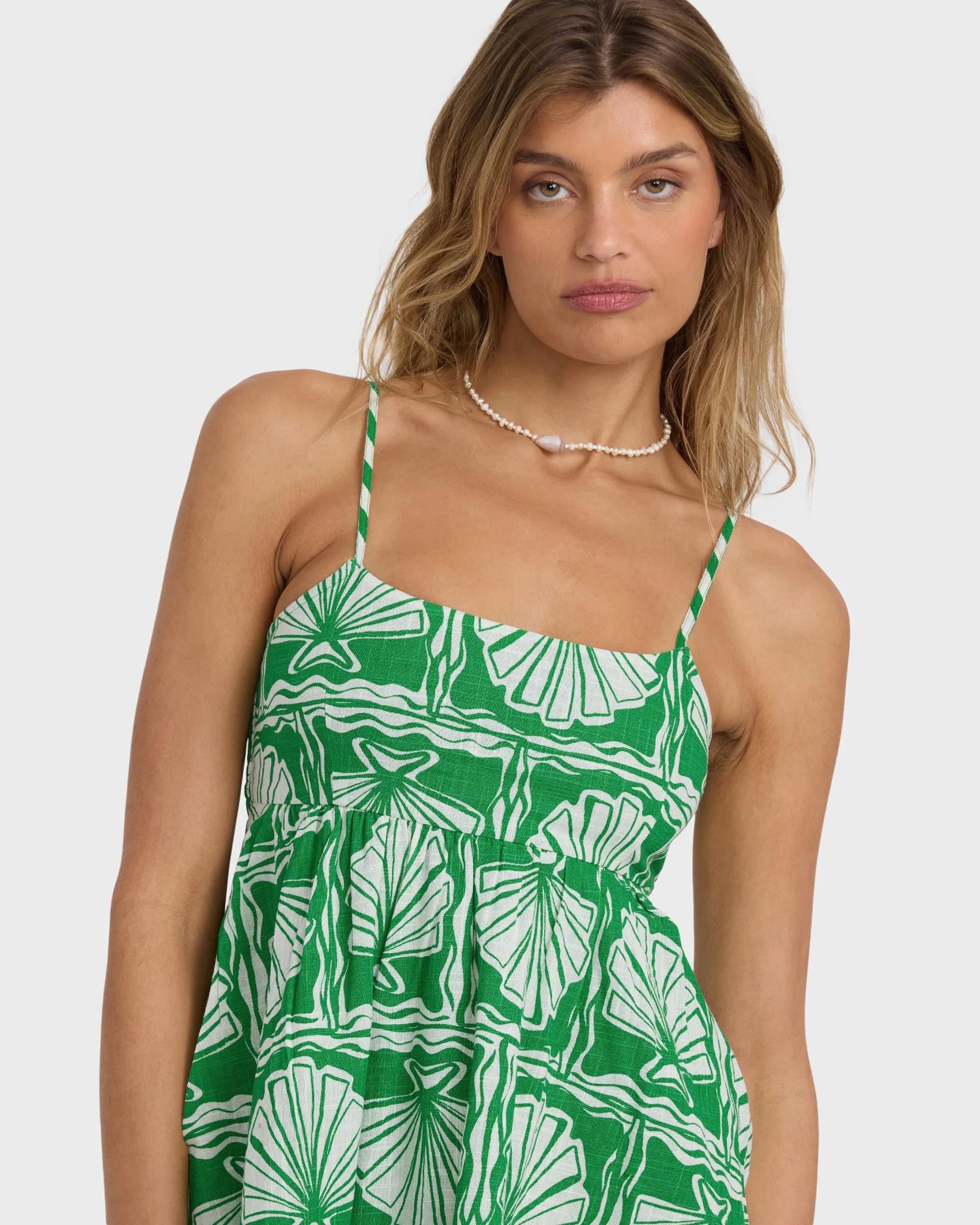 Sea Shell Mini Dress - Kelly Green sold by Billabong product image thumbnail 4