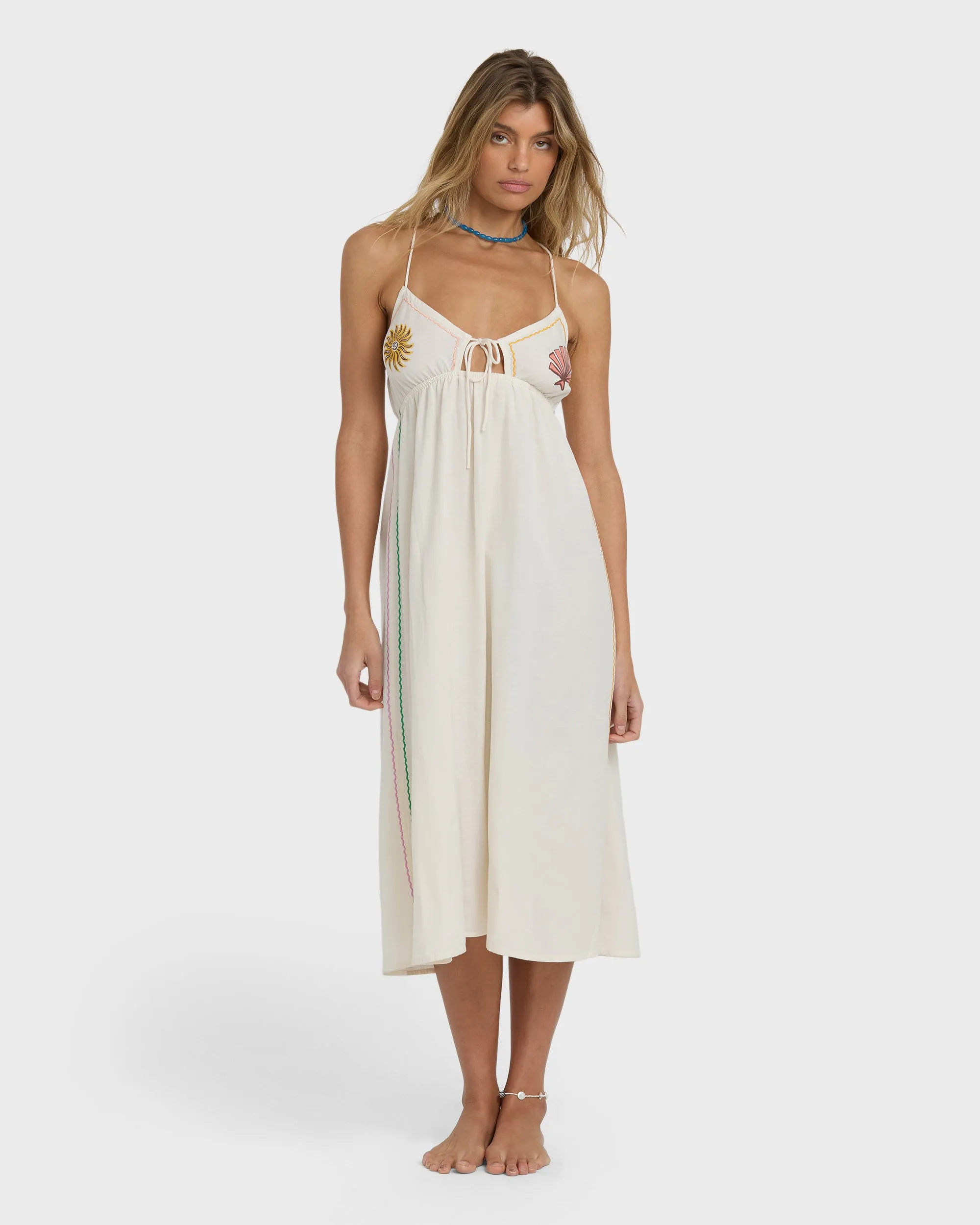 Wave Haze Midi Dress - Salt Crystal sold by Billabong product image thumbnail 5