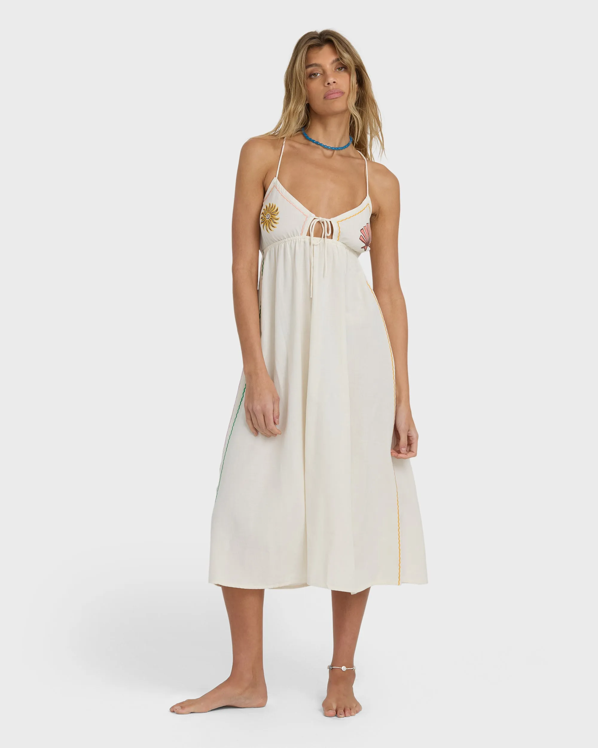 Wave Haze Midi Dress - Salt Crystal sold by Billabong product image thumbnail 3
