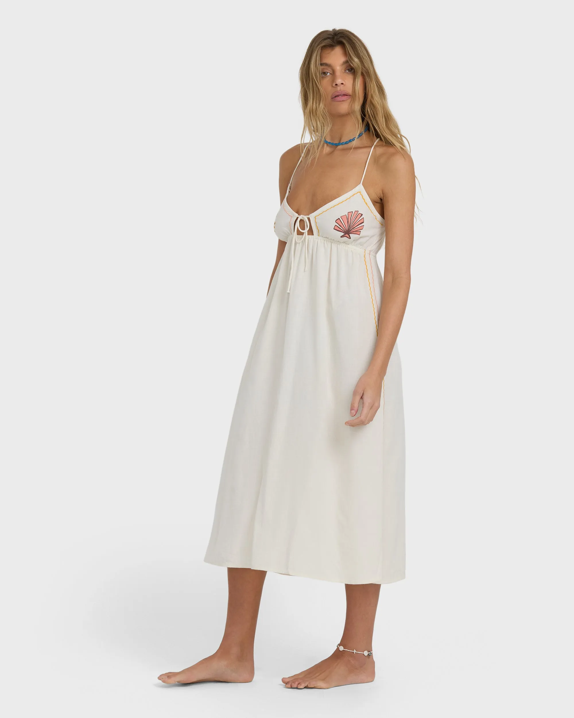 Wave Haze Midi Dress - Salt Crystal sold by Billabong product image thumbnail 4