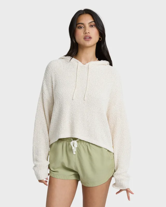 Hot Beachin Hooded Sweater - White Cap sold by Billabong