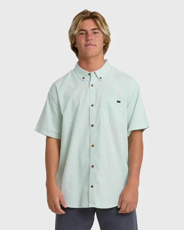All Day Short Sleeve Shirt - Granite Green sold by Billabong