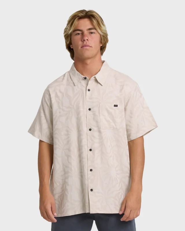 Sundays Jacquard Short Sleeve Shirt - Ash made by Billabong