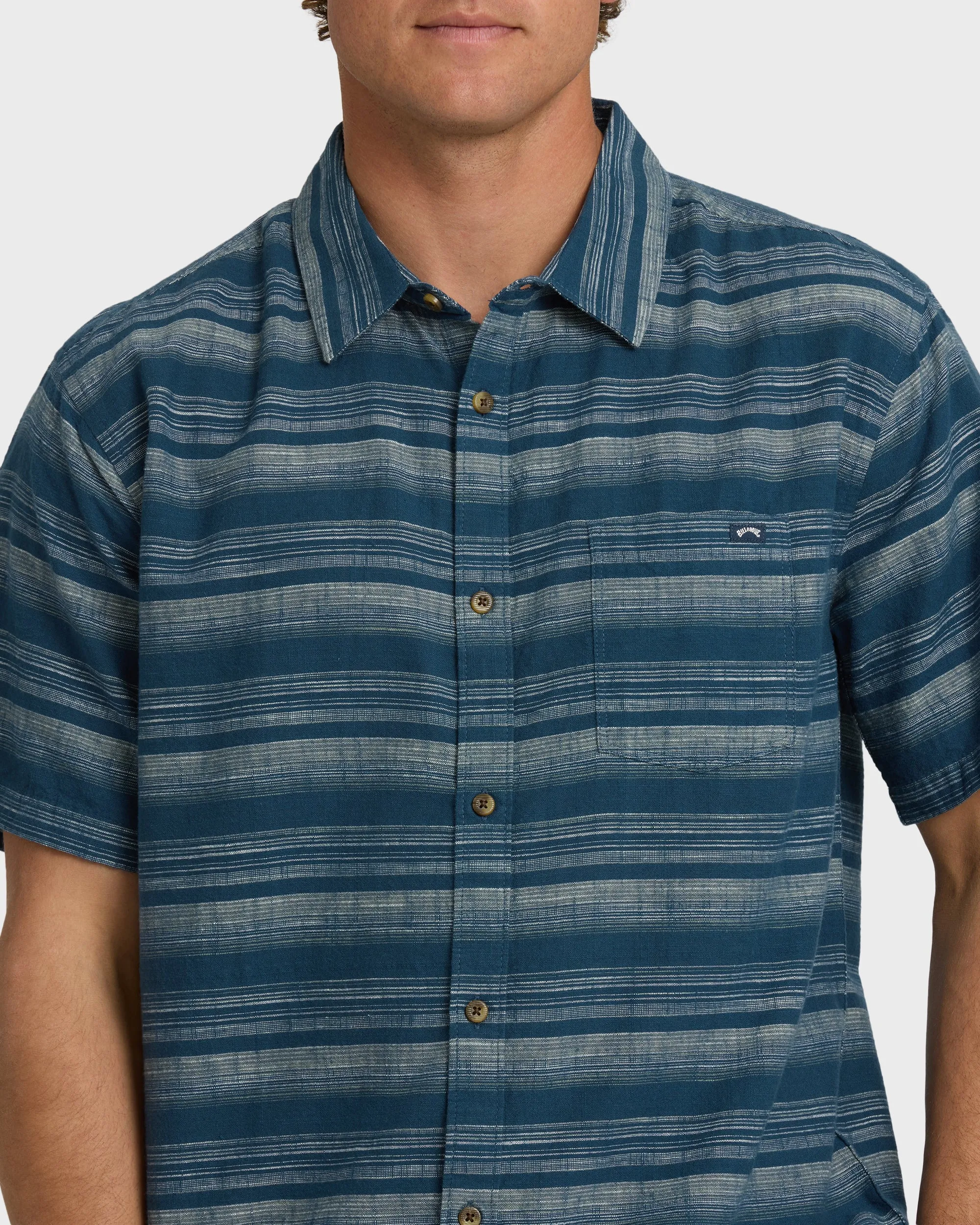 All Day Stripe Short Sleeve Shirt - Dark Denim sold by Billabong product image thumbnail 5
