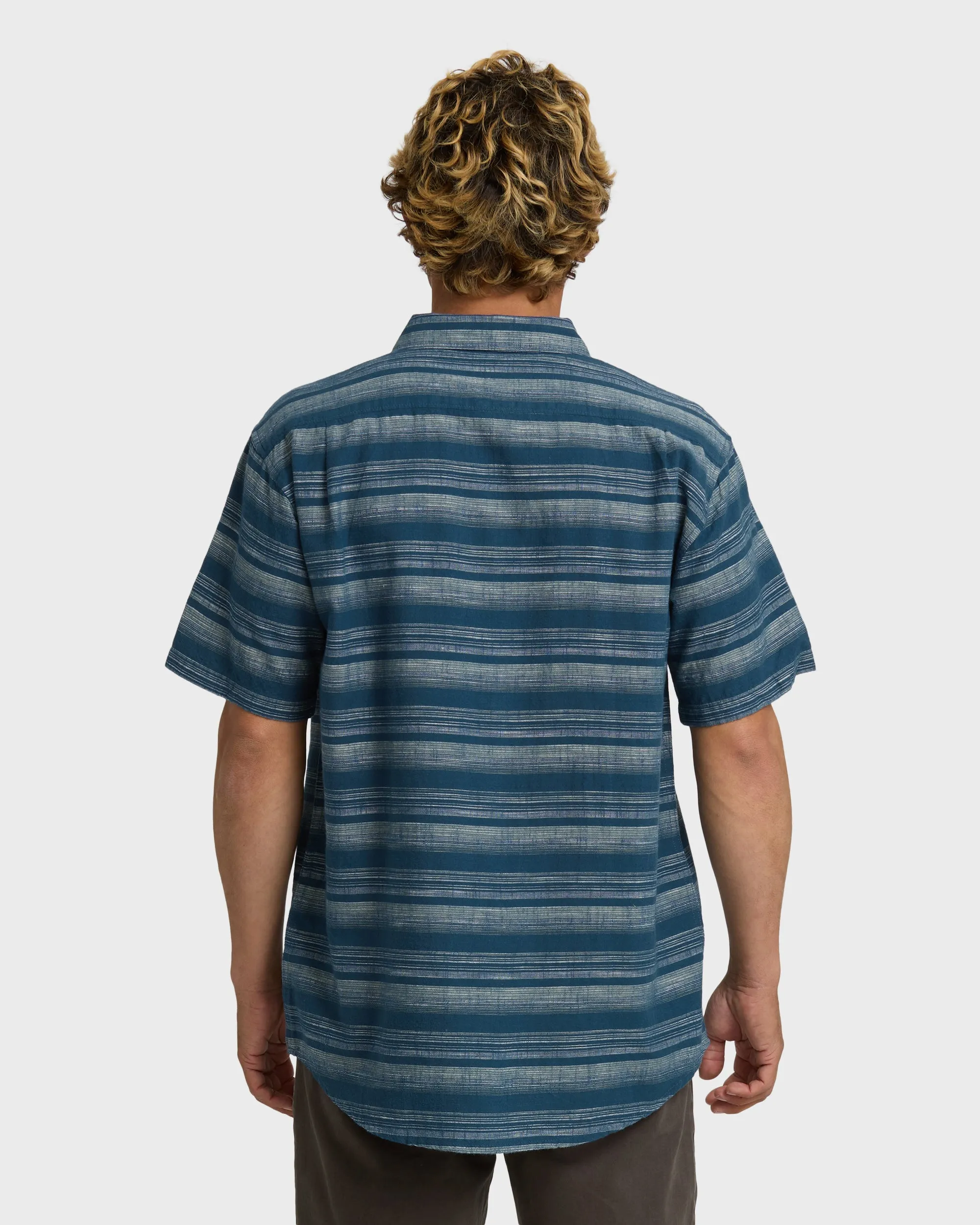 All Day Stripe Short Sleeve Shirt - Dark Denim sold by Billabong product image thumbnail 2
