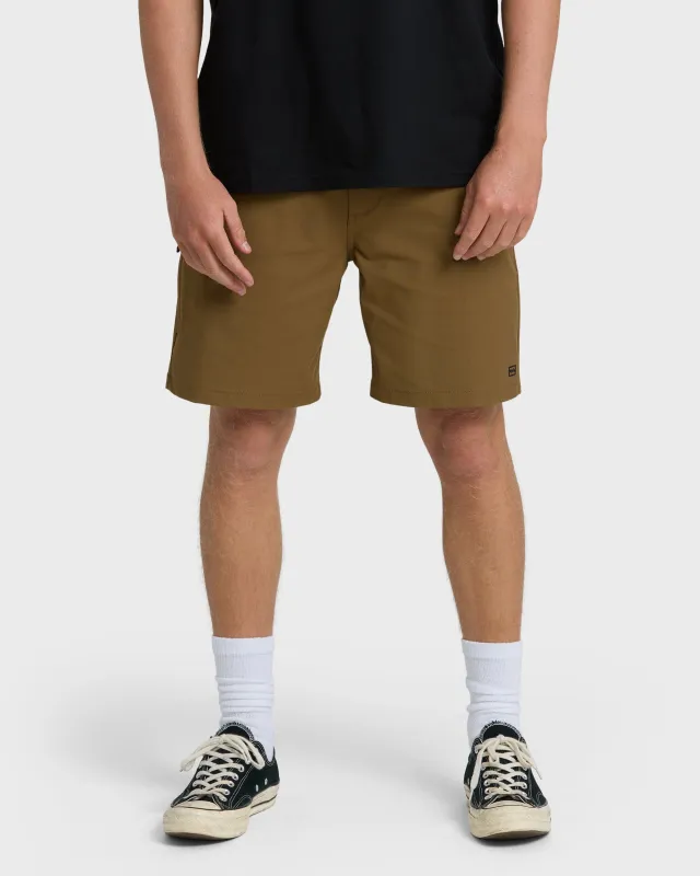 Surftrek Touring Shorts - Vintage Khaki made by Billabong