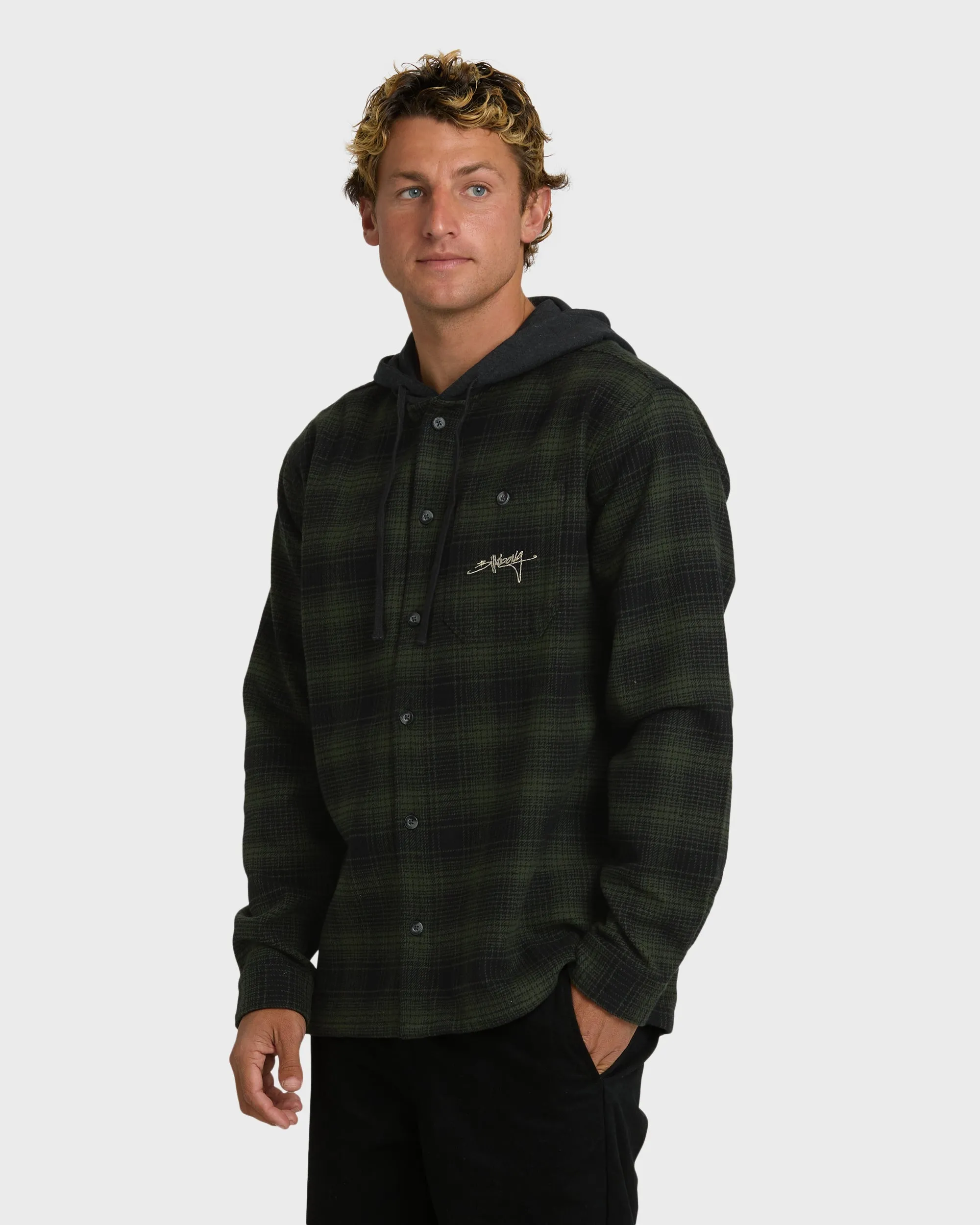 Baja Sur Flannel Shirt - Black sold by Billabong product image thumbnail 3