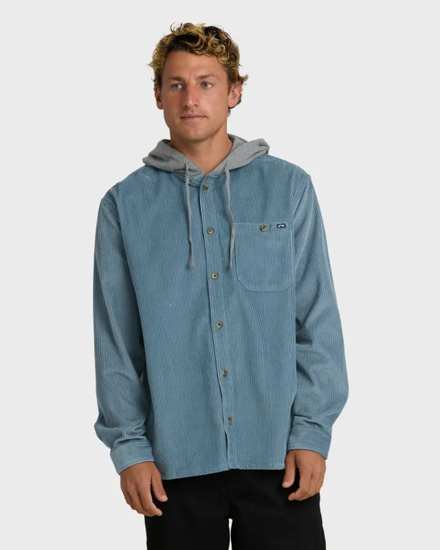 Baja Long Sleeve Shirt - Blue Fog sold by Billabong