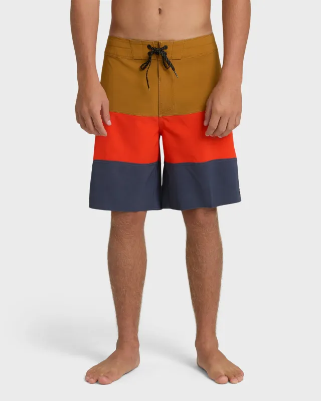 Tribong Pro 19" Boardshorts - Graystone Multi - Graystone made by Billabong