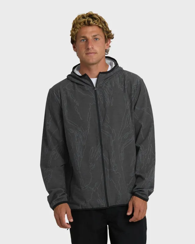 Transit Stretch Shell Jacket - Black Camo sold by Billabong