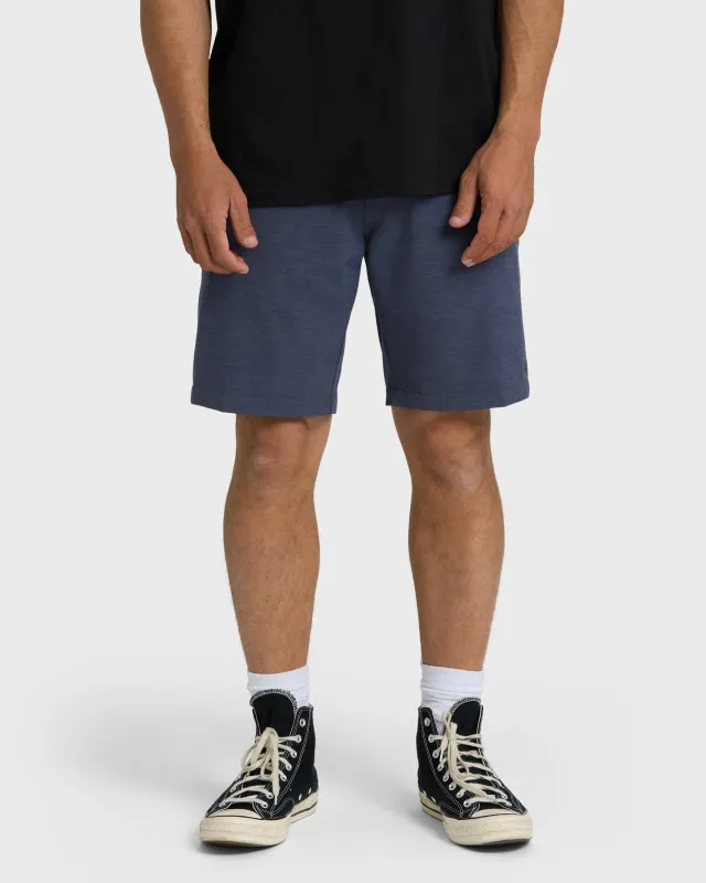 Primary Submersible 18" Hybrid Shorts - Graystone made by Billabong