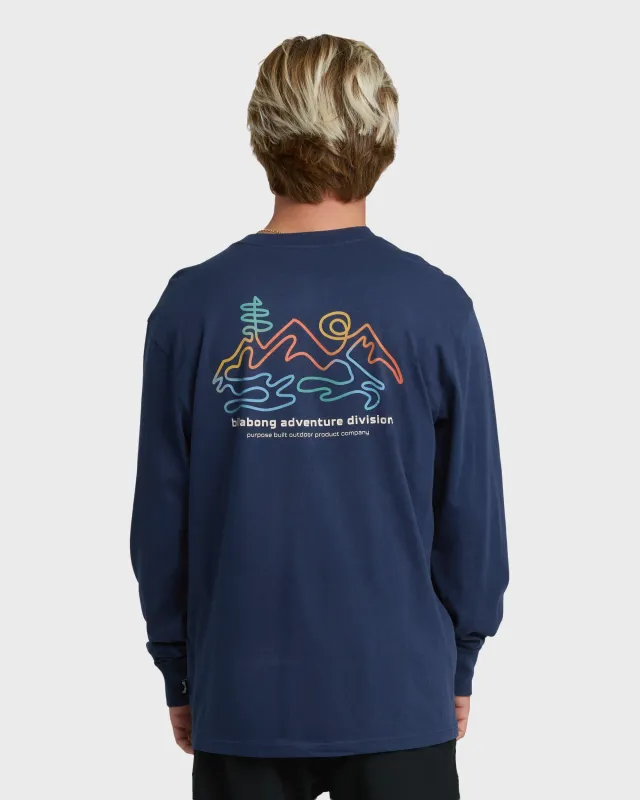 Range Adiv Premium Long Sleeve T-Shirt - Dark Blue made by Billabong