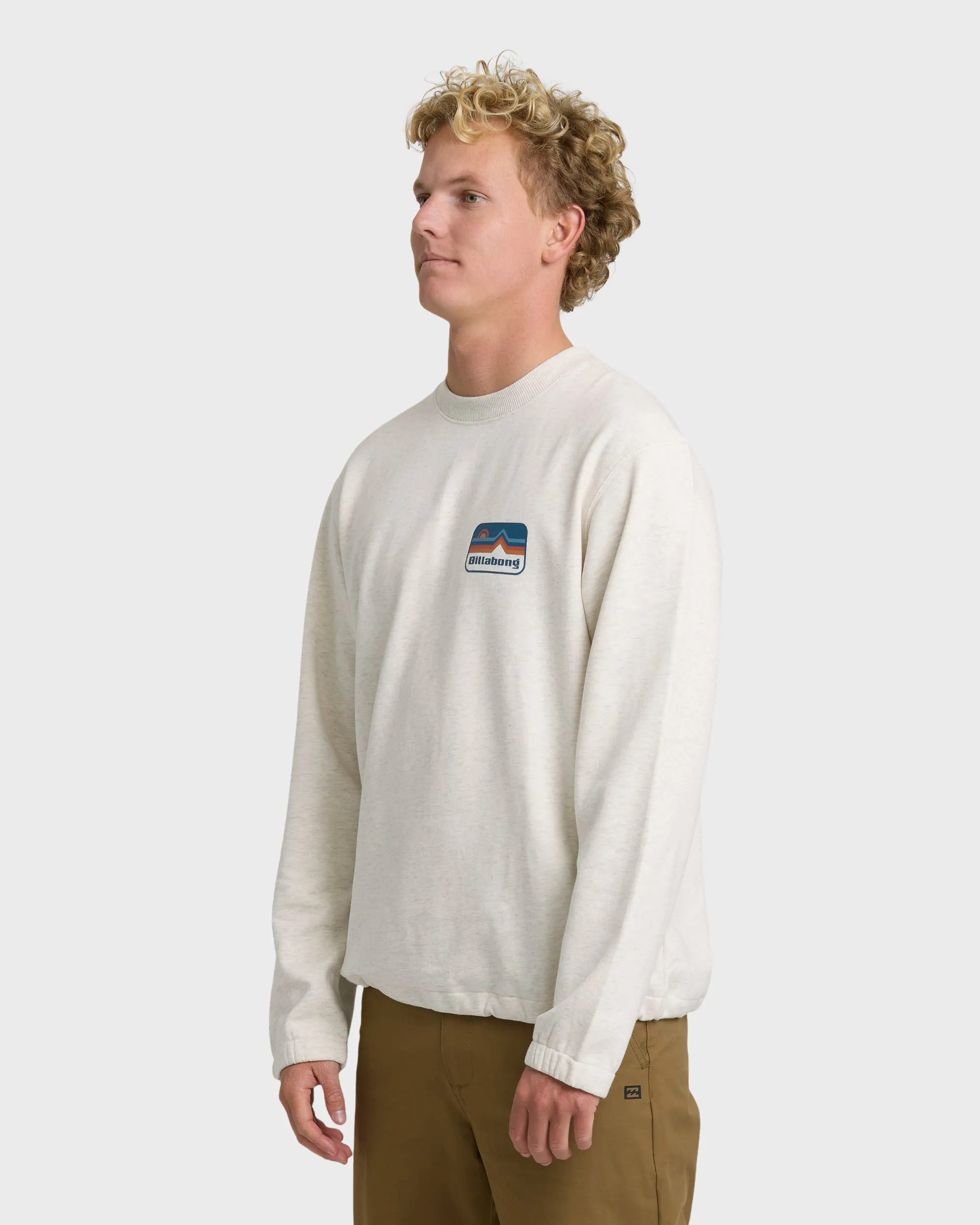 Compass Crewneck Sweatshirt - Oatmeal Heather. sold by Billabong product image thumbnail 3