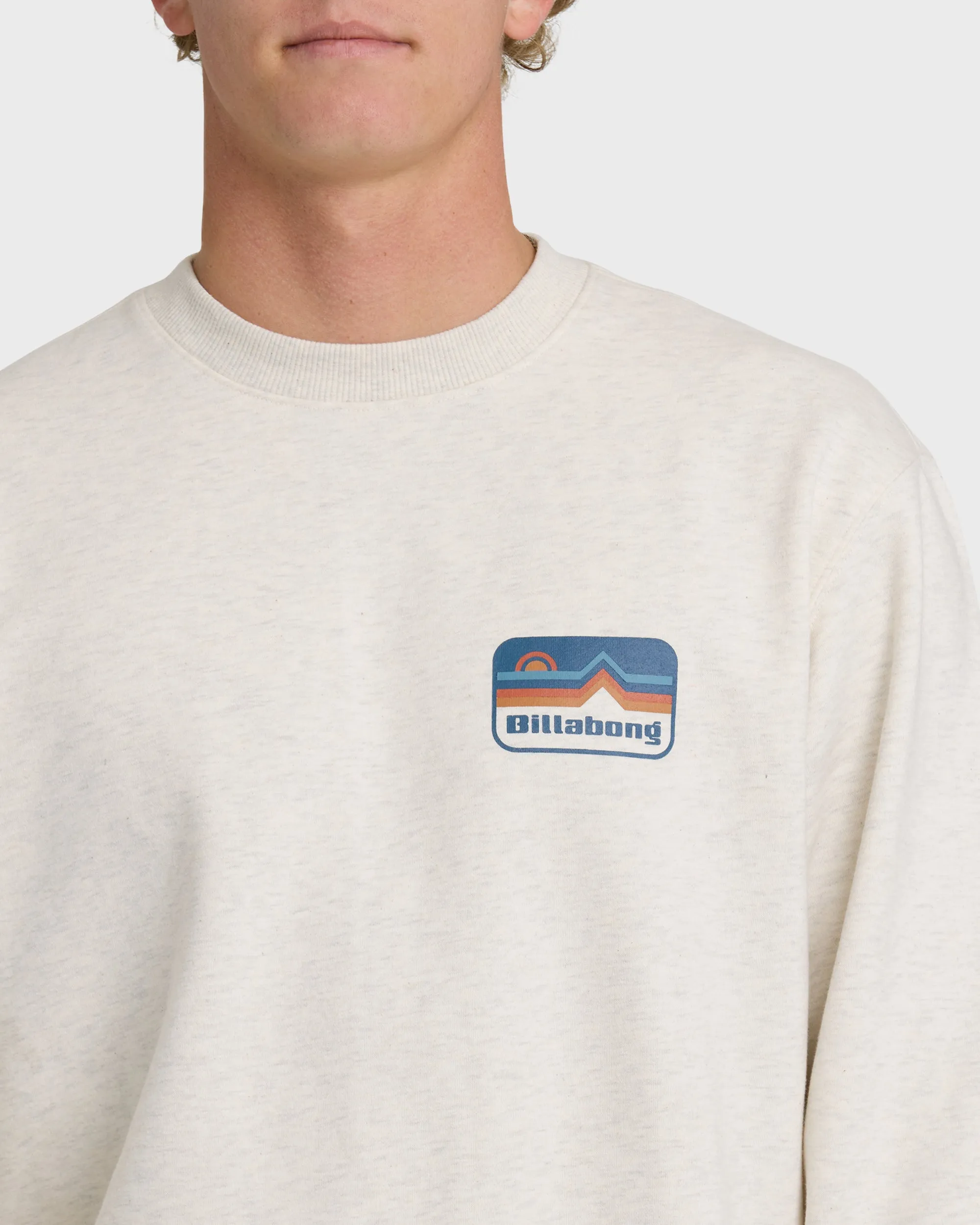 Compass Crewneck Sweatshirt - Oatmeal Heather. sold by Billabong product image thumbnail 5