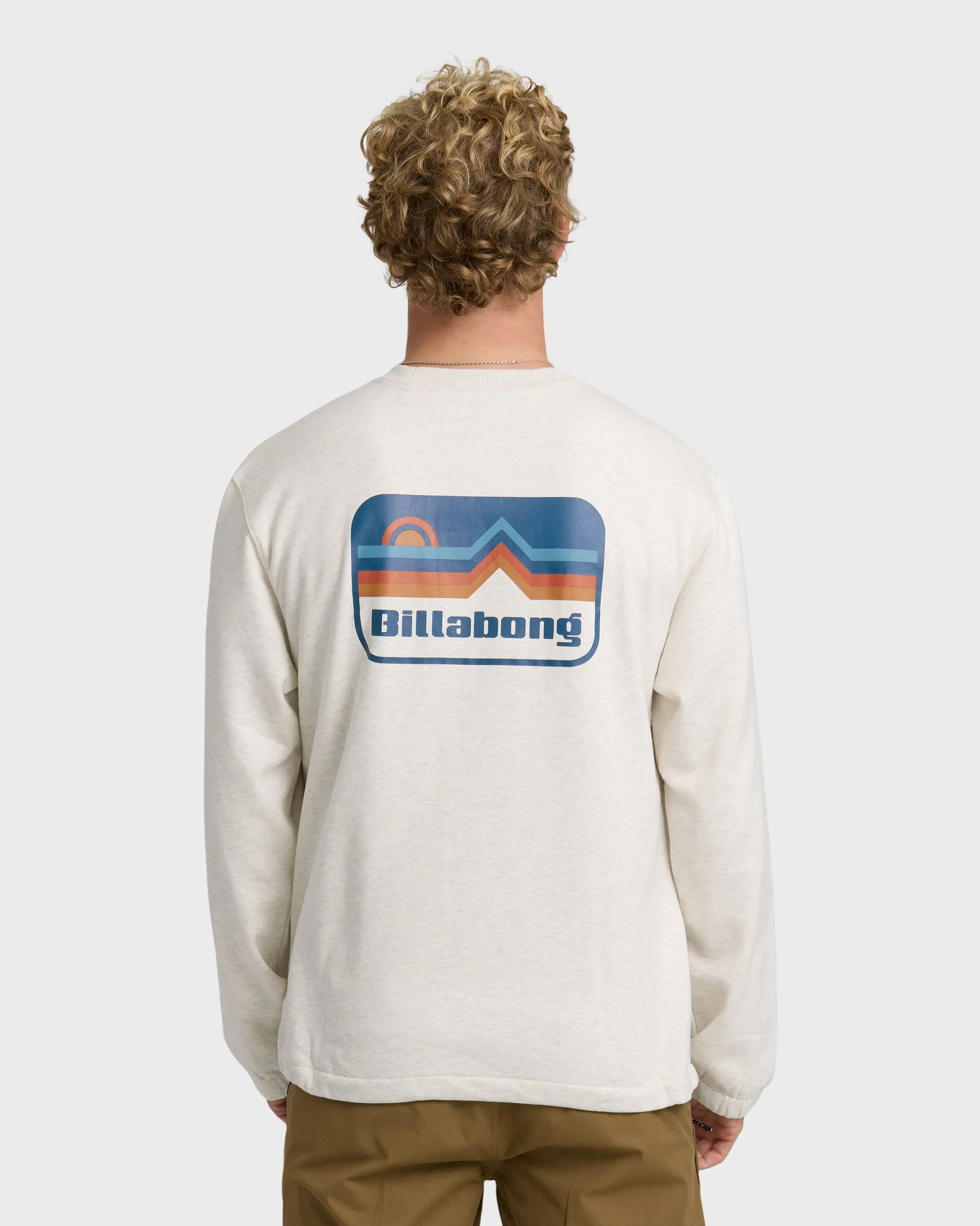Compass Crewneck Sweatshirt - Oatmeal Heather. sold by Billabong