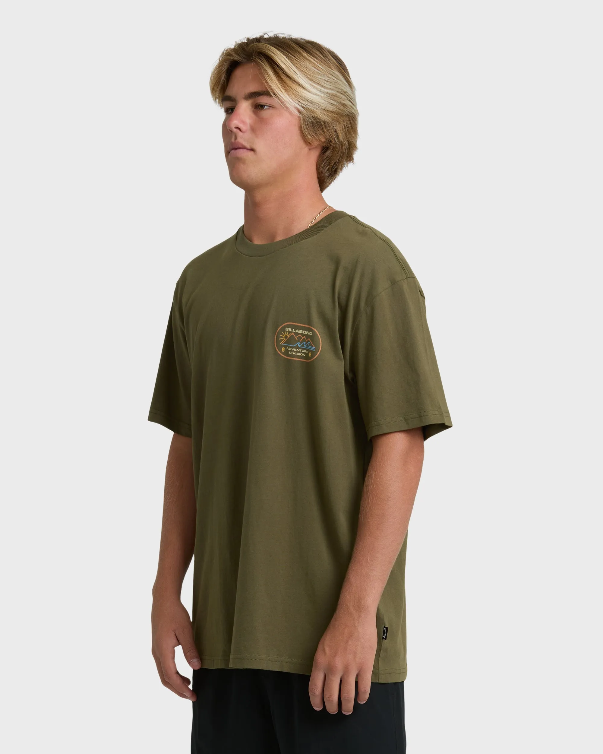 Andes Adiv Premium Short Sleeve T-Shirt - Winter Moss sold by Billabong product image thumbnail 3