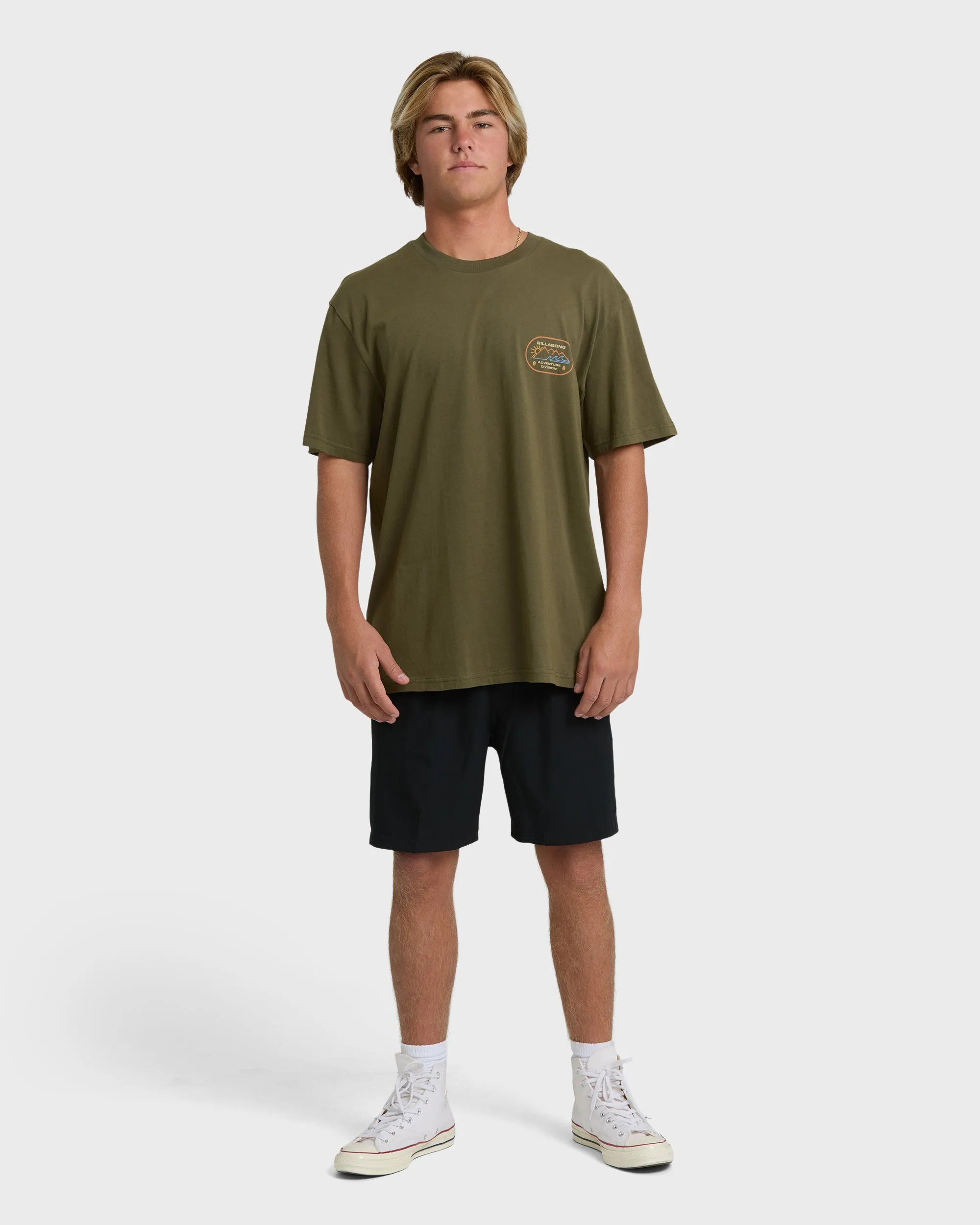Andes Adiv Premium Short Sleeve T-Shirt - Winter Moss sold by Billabong product image thumbnail 4