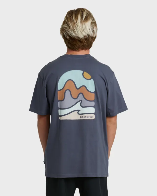 Sun Down Adiv Premium Short Sleeve T-Shirt - Graystone sold by Billabong