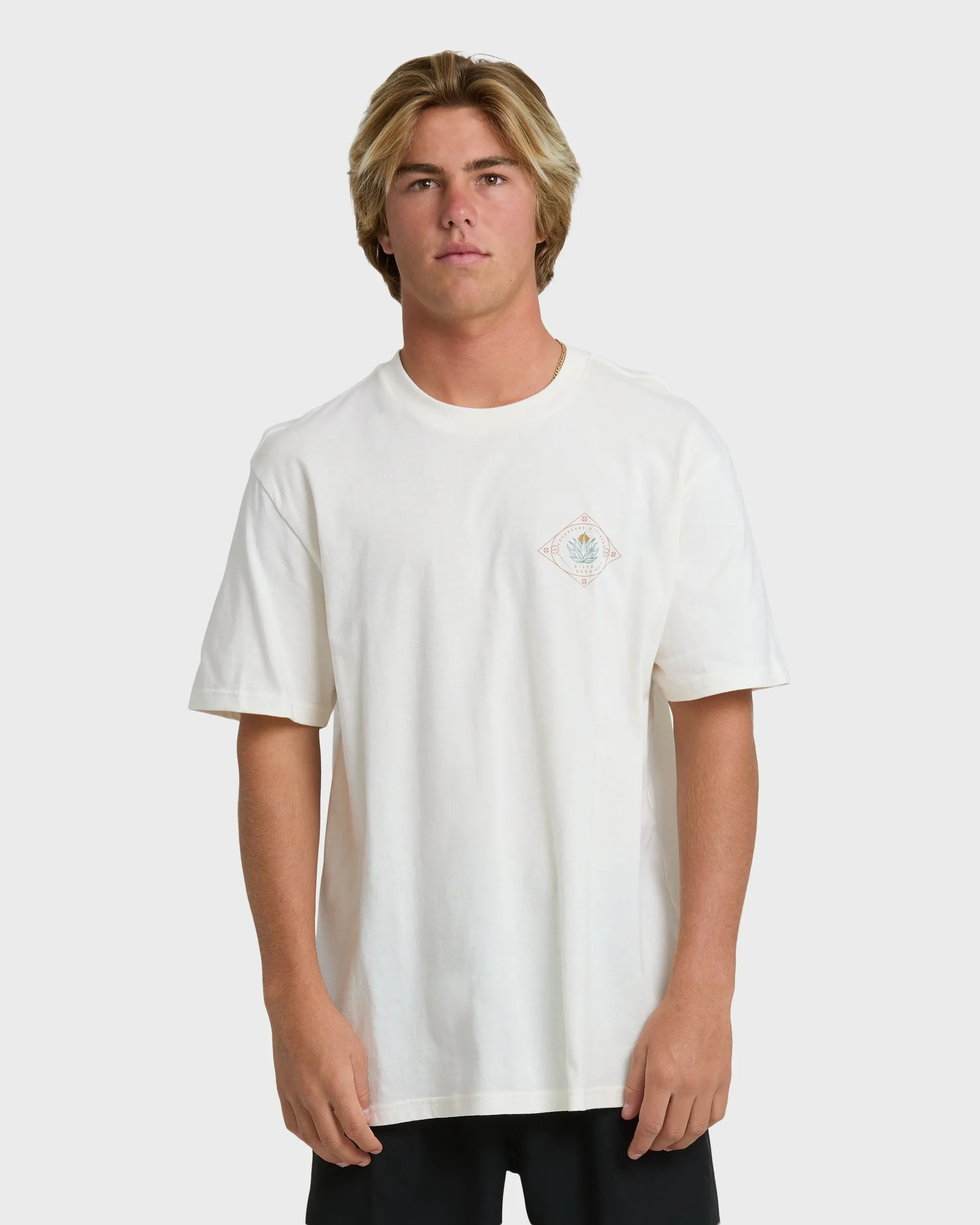 Agave Adiv Premium Short Sleeve T-Shirt - Off White sold by Billabong