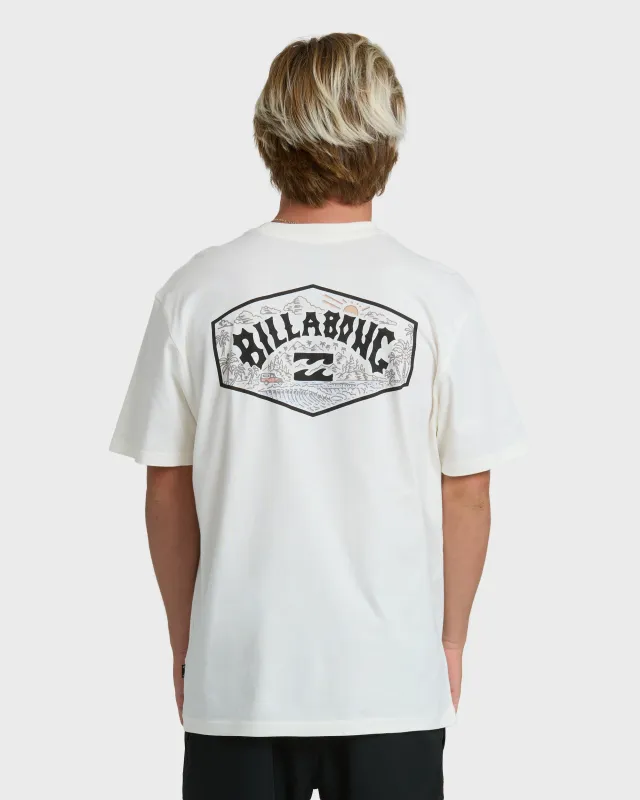 Scenic Arch Adiv Premium Short Sleeve T-Shirt - Off White sold by Billabong