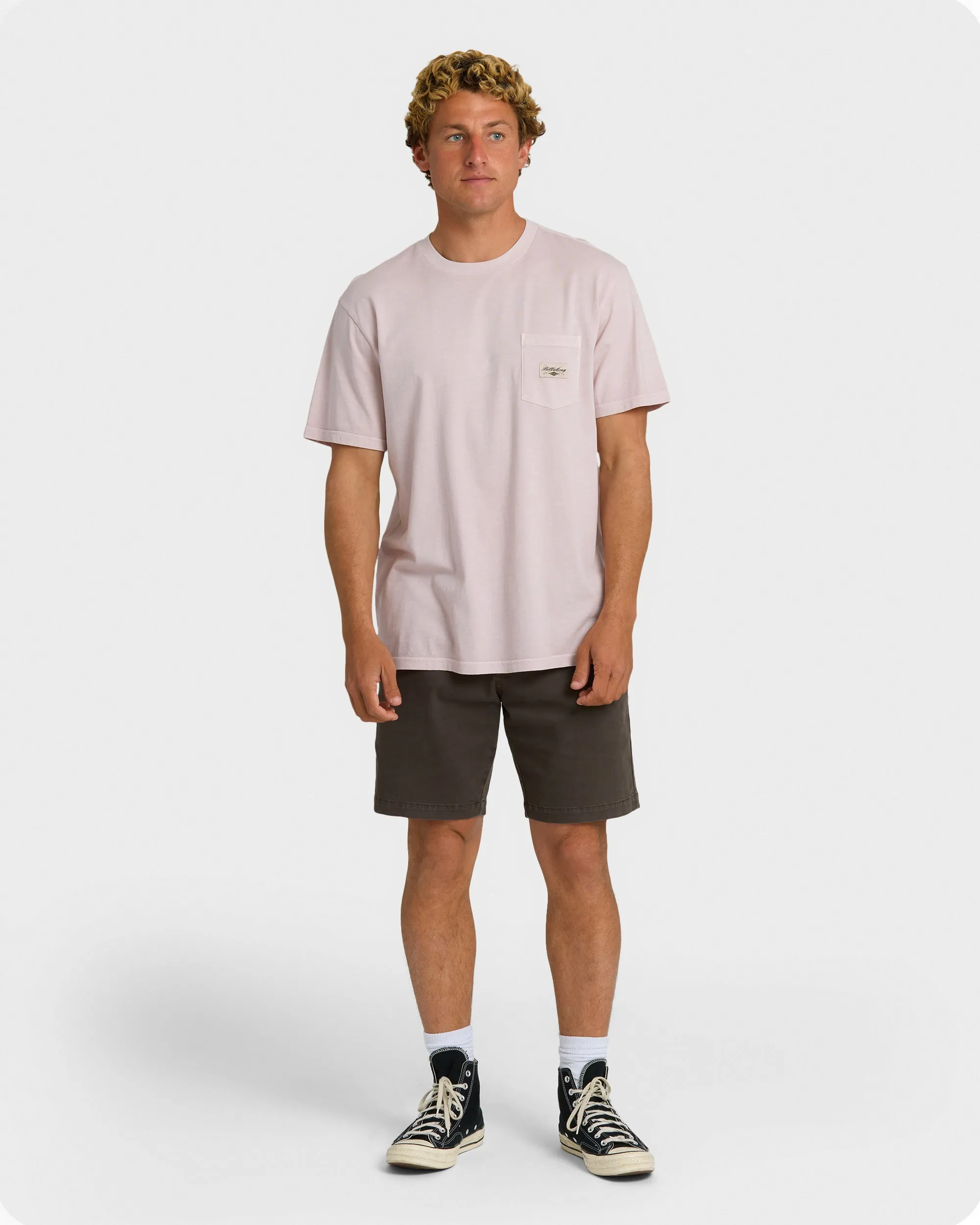 Essential Pocket Wave Washed Premium Short Sleeve T-Shirt - Dusty Purple sold by Billabong product image thumbnail 4