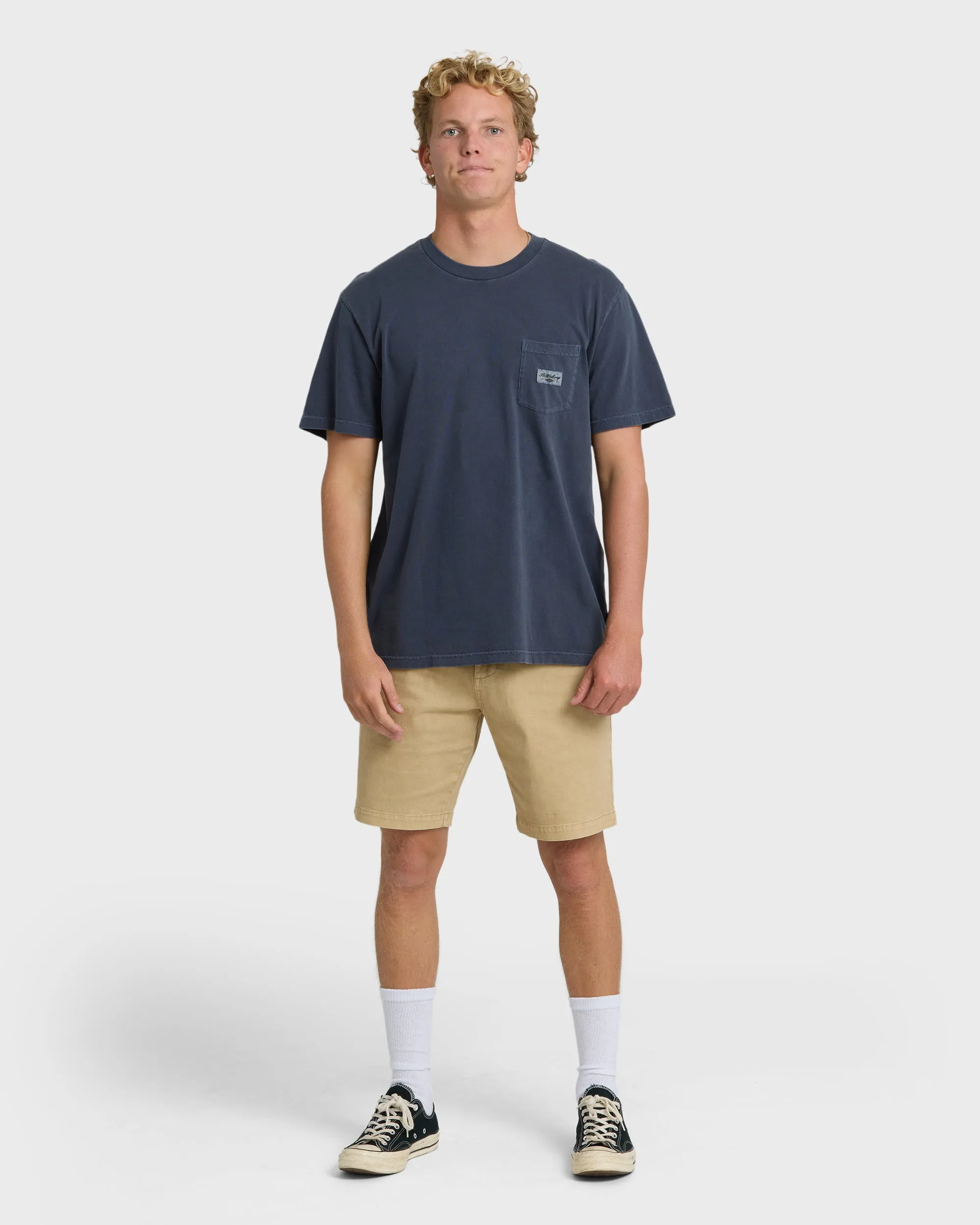 Essential Pocket Wave Washed Premium Short Sleeve T-Shirt - Graystone sold by Billabong product image thumbnail 4
