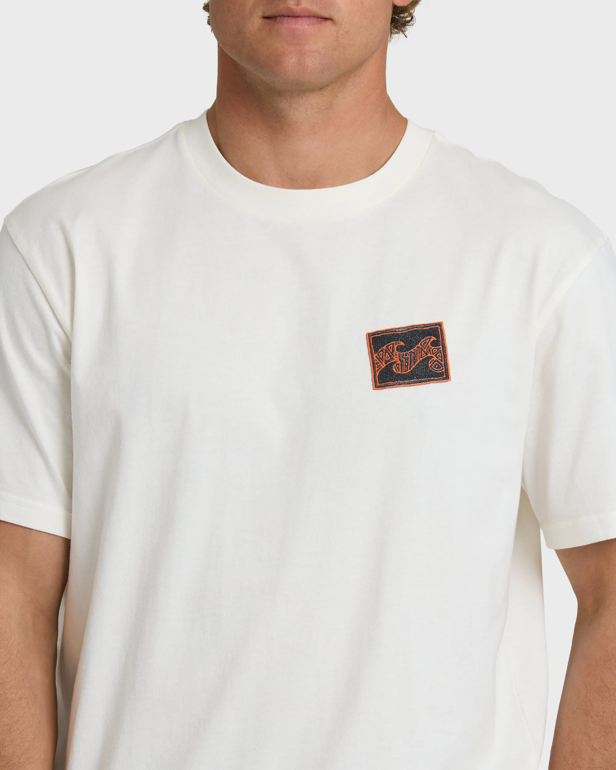 Crayon Wave Premium Short Sleeve T-Shirt - Off White sold by Billabong product image thumbnail 5