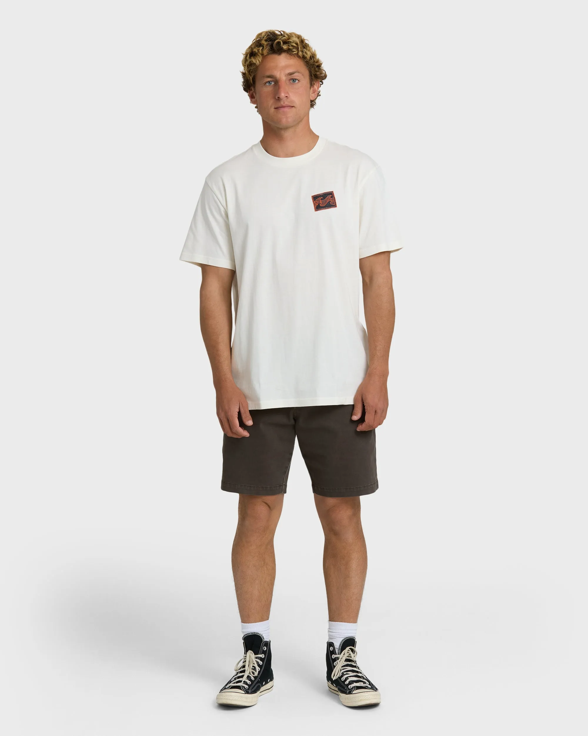 Crayon Wave Premium Short Sleeve T-Shirt - Off White sold by Billabong product image thumbnail 4
