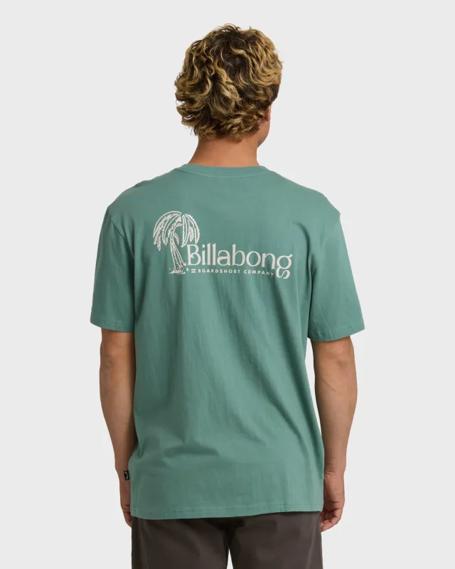 Late Checkout Premium Short Sleeve T-Shirt - Sea Green sold by Billabong