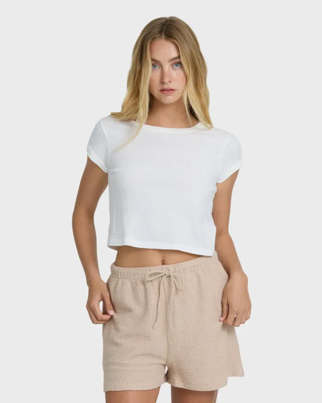 Daily T-Short Sleeve T-Shirt - Salt Crystal sold by Billabong