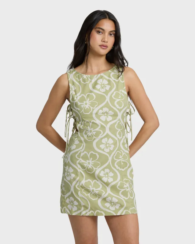 Floral Trip Mini Dress - Cactus made by Billabong