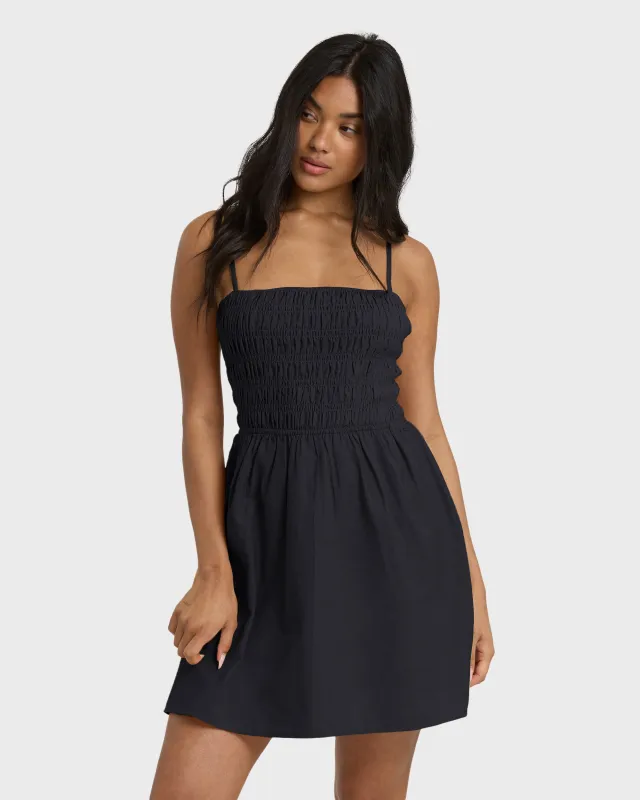 Suns Out Mini Dress - Black Sands sold by Billabong