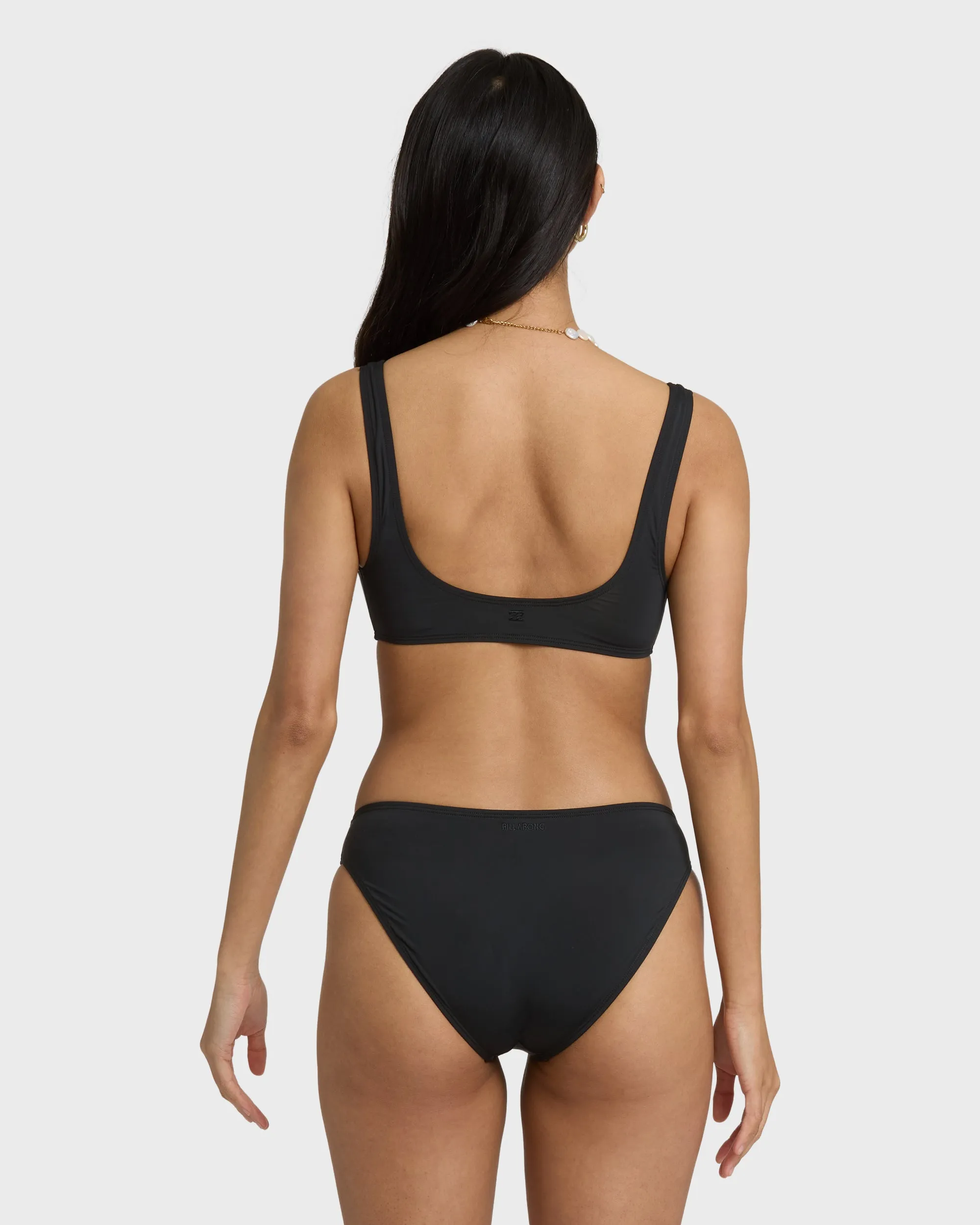 Sol Searcher Scoop Tank Swim Tank Bikini Top - Black Pebble sold by Billabong product image thumbnail 3